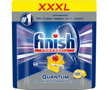 Akcesoria do zmywarek FINISH Kapsulki Quantum 60 cytrynowe